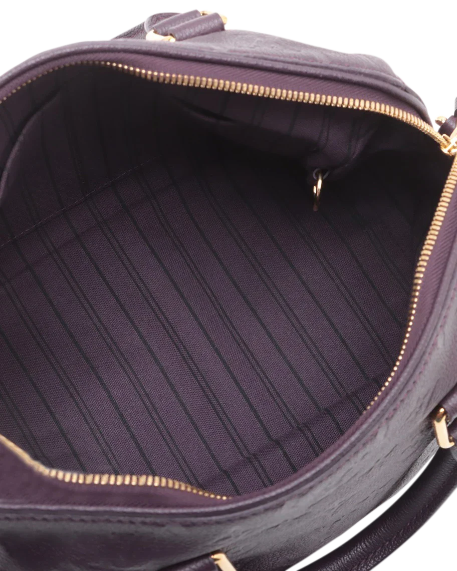 Pre-Owned Louis Vuitton Monogram Empreinte Speedy Bandouliere 25 M40765