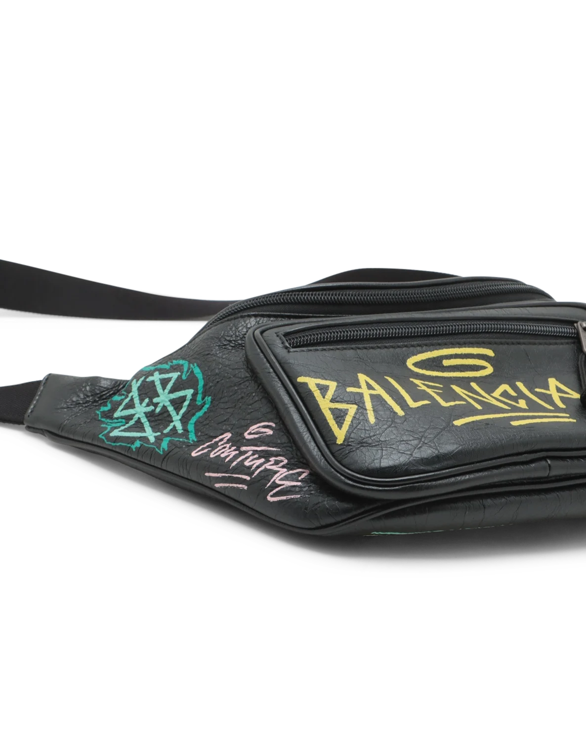 Pre-Owned Balenciaga Graffiti Explorer Waist Bag