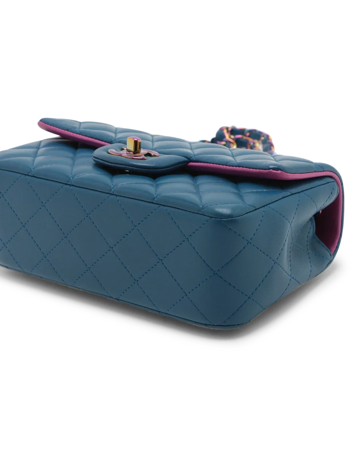 Pre-Owned Chanel Classic Rainbow Rectangular Mini Flap Bag