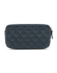 Pre-Owned Chanel Double Zip Clutch with Chain