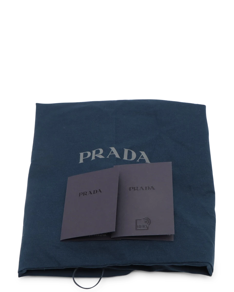 Pre-Owned Prada Logo Embossed Triangle Wristlet