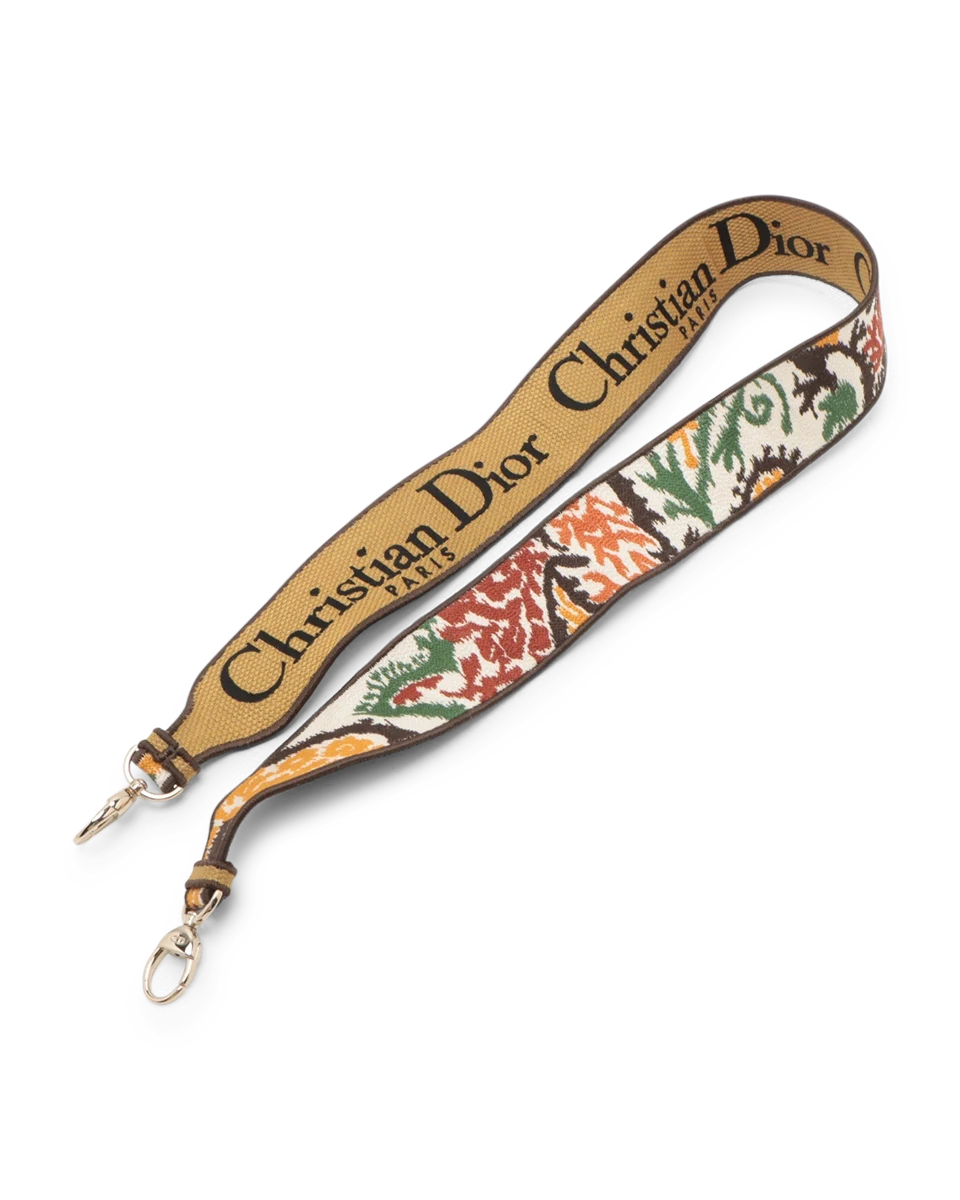 Pre-Owned Christian Dior Small Embroidered Paisley Lady Dior