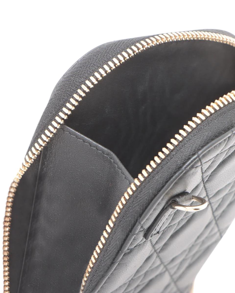 Pre-Owned Christian Dior Cannage Lady Dior Phone Holder