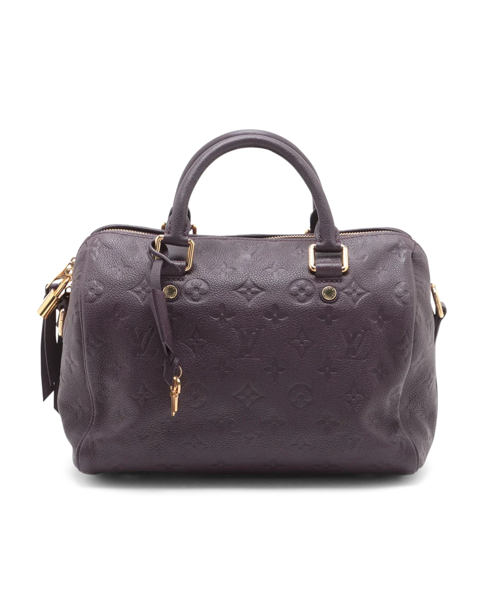 Pre-Owned Louis Vuitton Monogram Empreinte Speedy Bandouliere 25 M40765