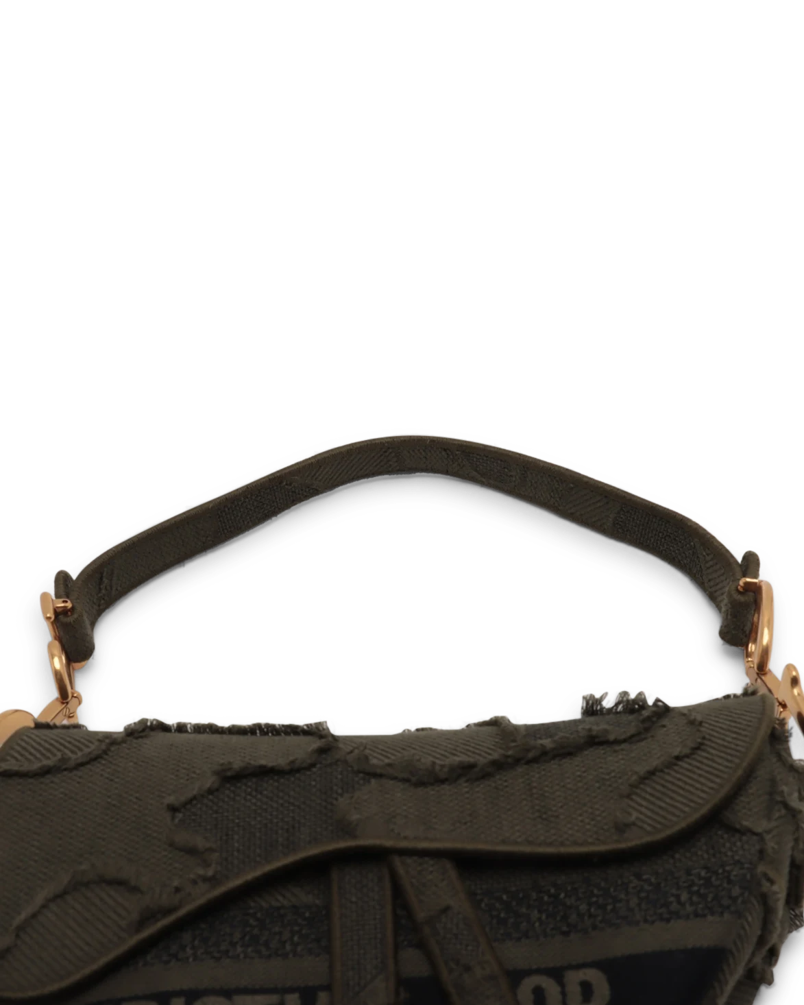 Pre-Owned Christian Dior Camouflage Saddle Bag