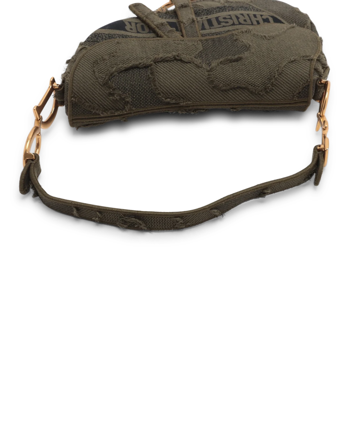 Pre-Owned Christian Dior Camouflage Saddle Bag