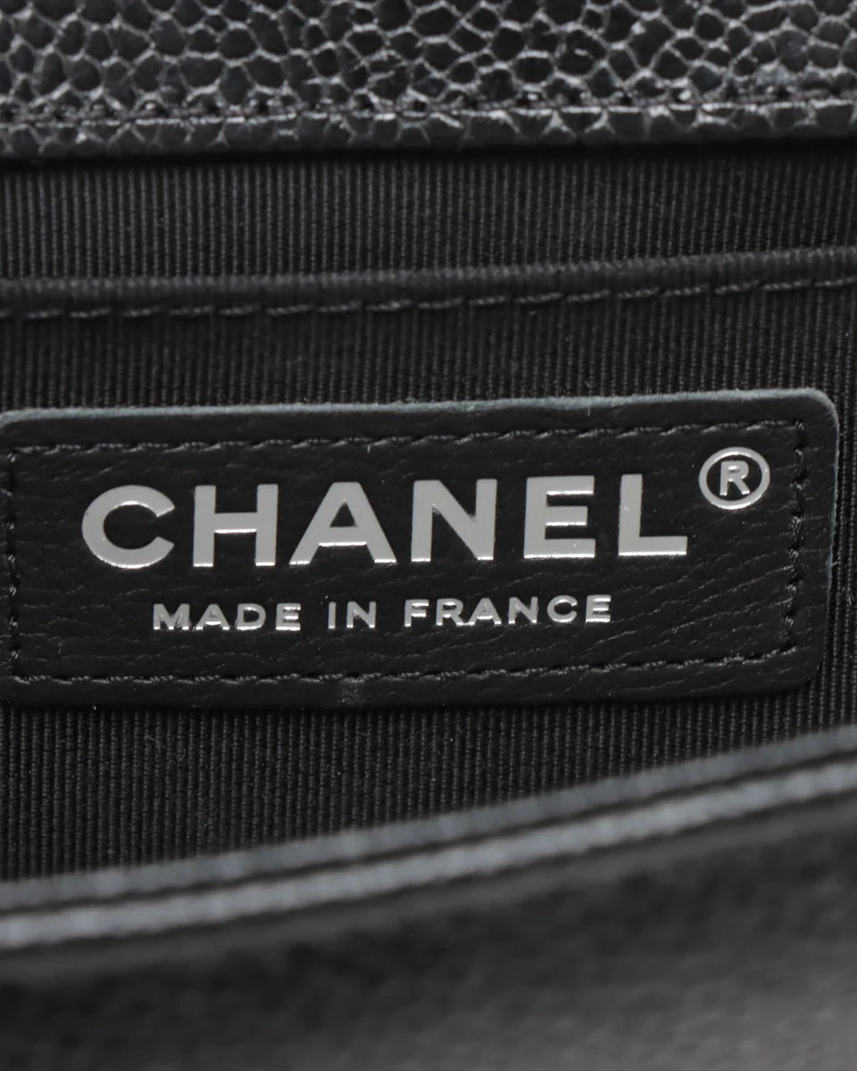 Pre-Owned Chanel Chevron Quilted Small Boy