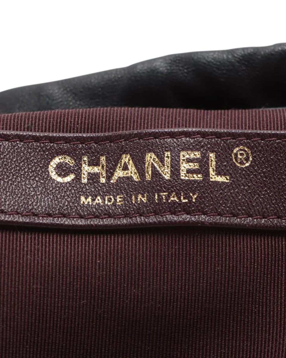 Pre-Owned Chanel Frame Chain Bucket Bag