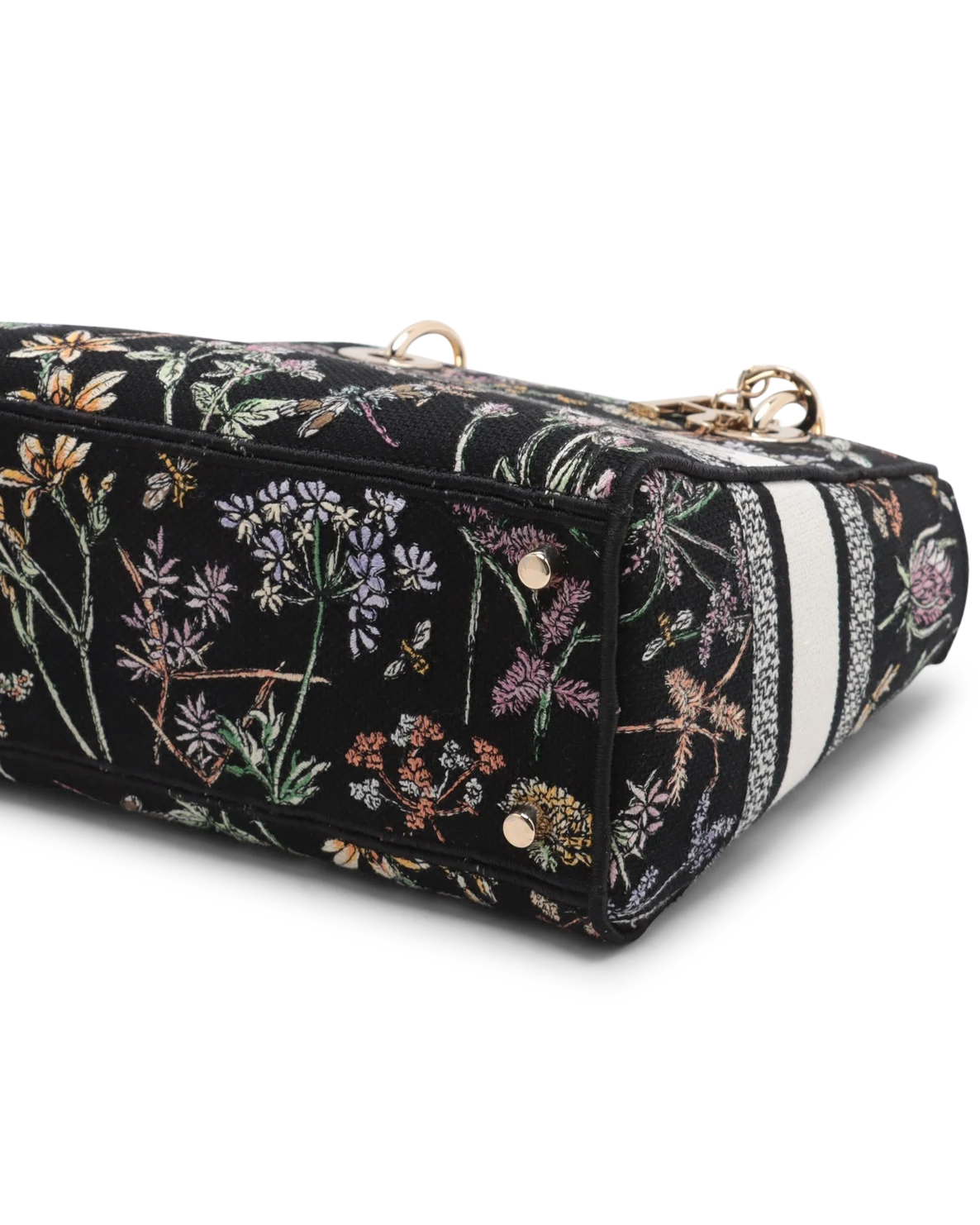 Pre-Owned Christian Dior Medium Embroidered Herbarium Lady D-Lite