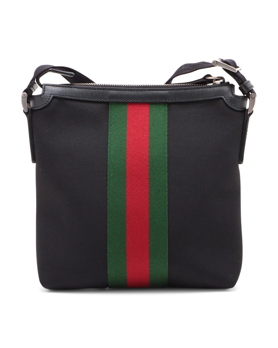 Pre-Owned Gucci Techno Web Messenger Techno Web Messenger