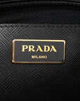 Pre-Owned Prada Luxe Saffiano Double Zip Galleria
