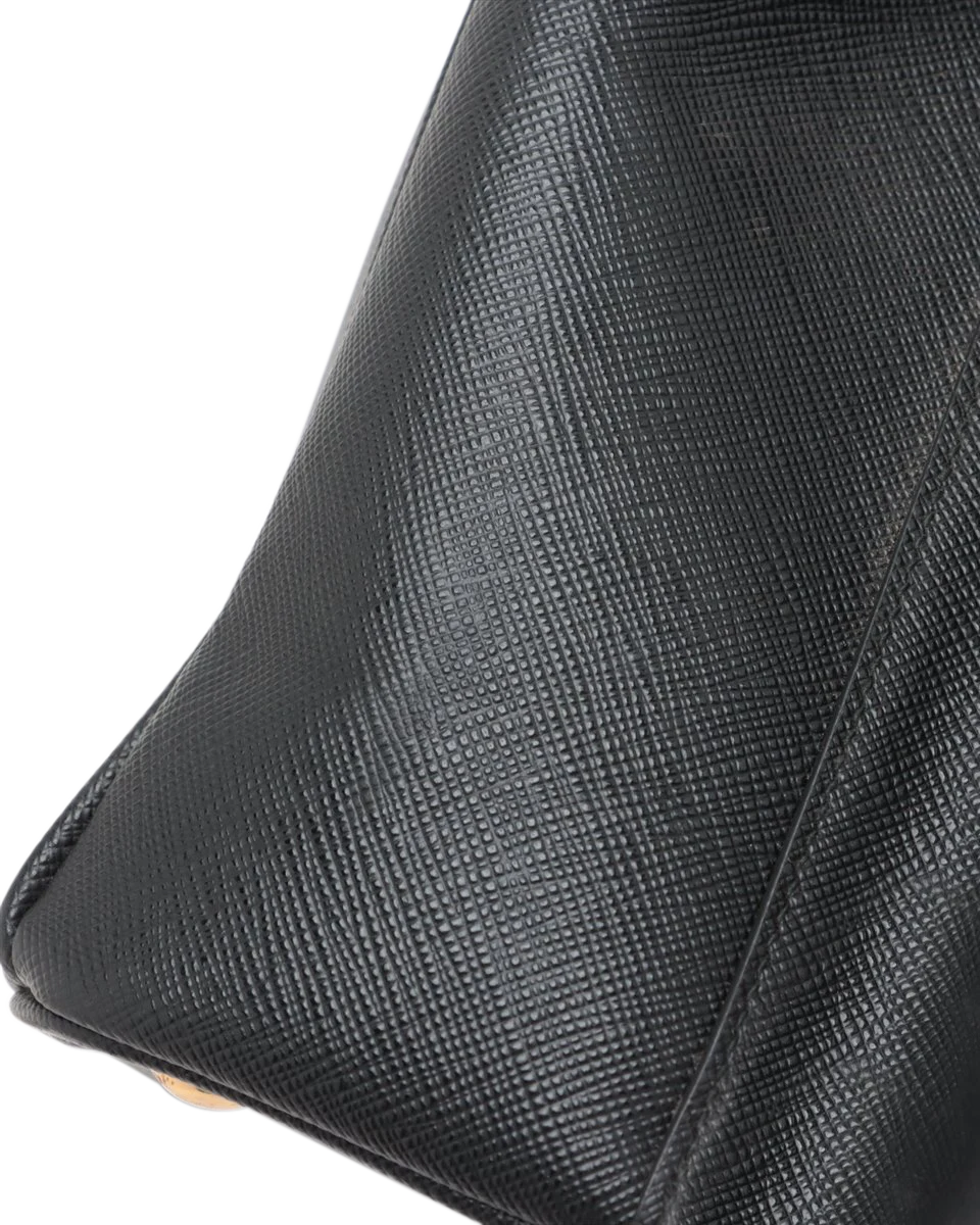 Pre-Owned Prada Luxe Saffiano Double Zip Galleria