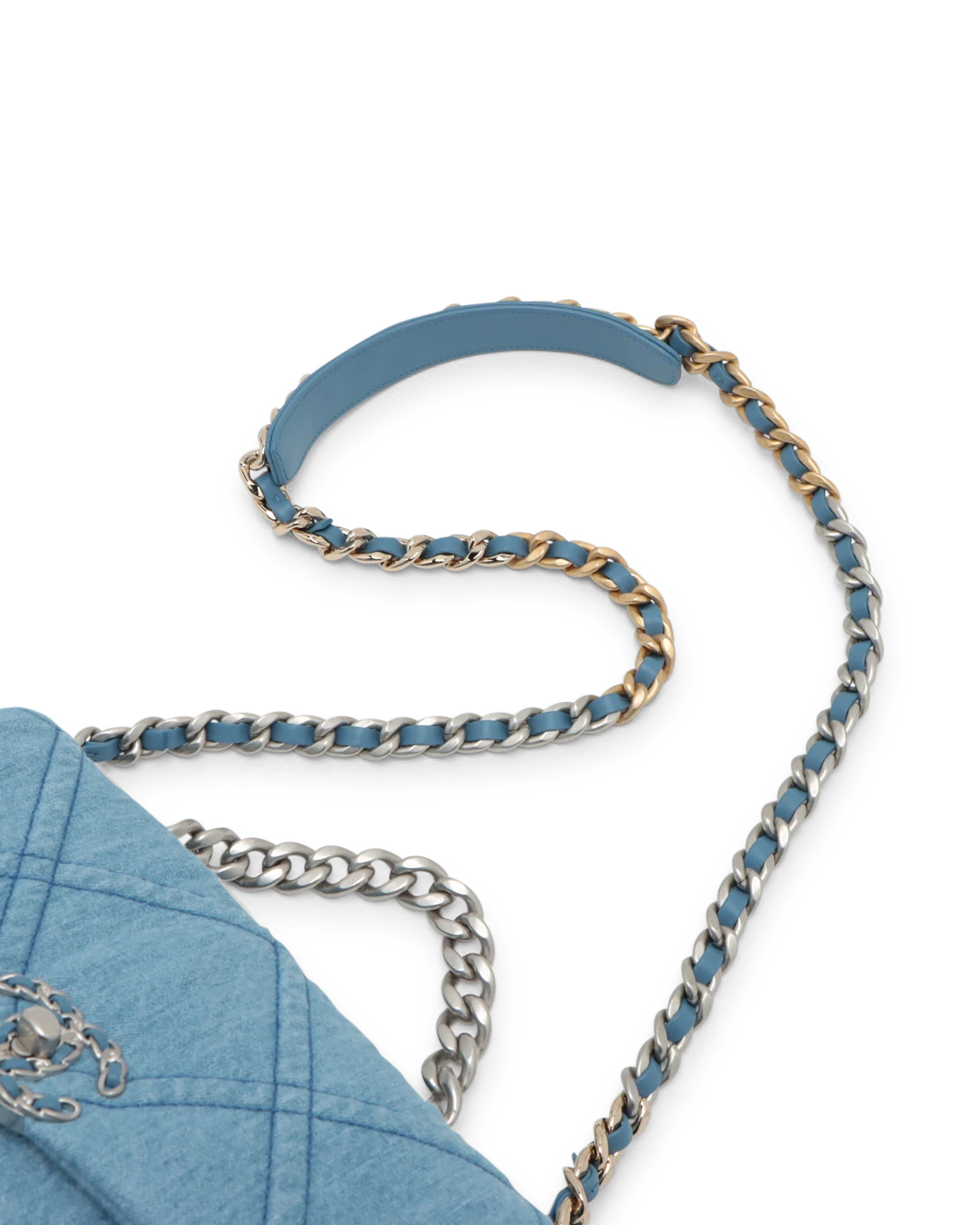 Pre-Owned Chanel Medium Denim 19 Flap Bag