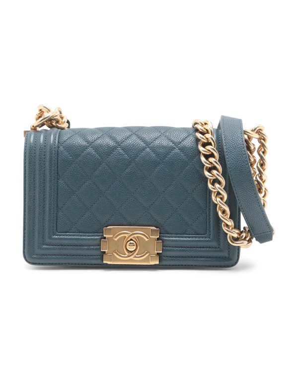 Pre-Owned Chanel Quilted Small Boy