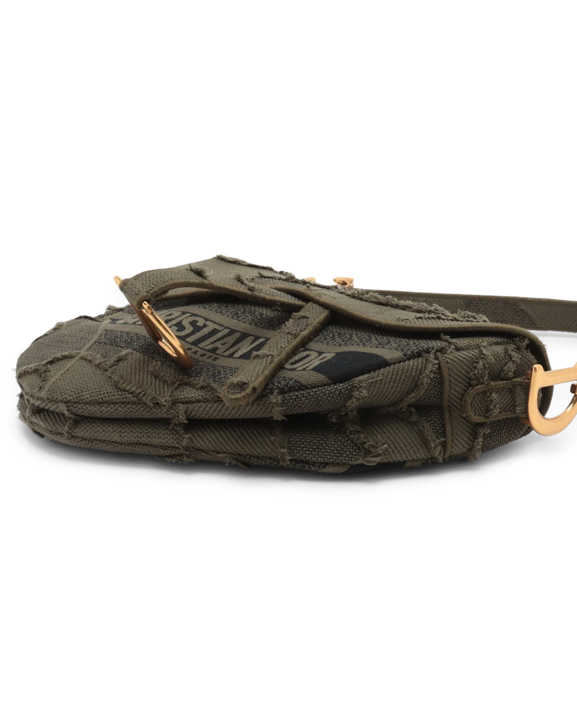 Pre-Owned Christian Dior Camouflage Saddle Bag