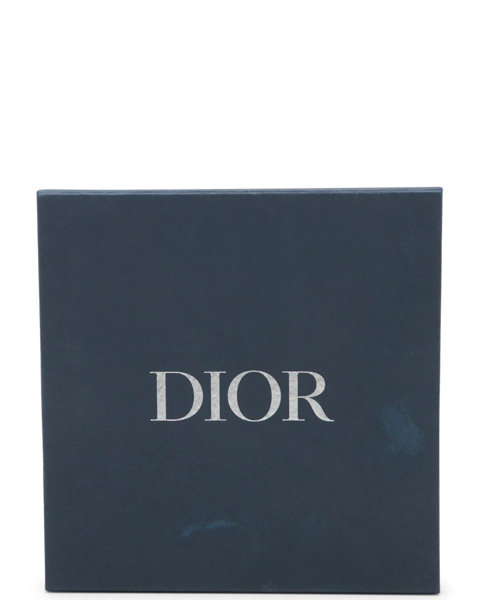 Pre-Owned Christian Dior Linen Macrocannage Flap